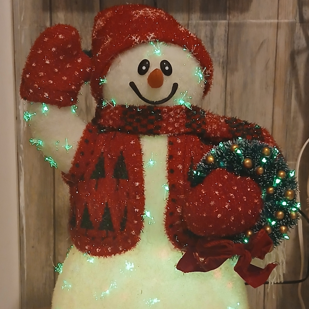 Vintage Avon 2002 Fiber optic snowman